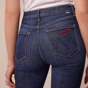 NWT MOTHER Denim The Dazzler Straight Leg in Clean Sweep Size 24, 25, 27